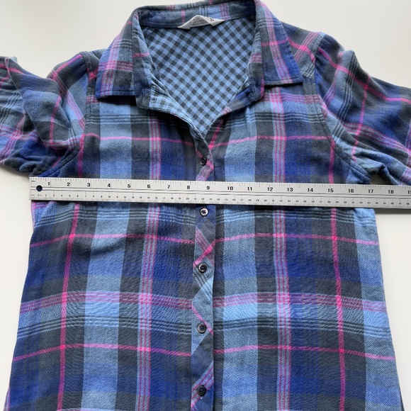 Mountain Khakis Plaid Shirt Navy & Pink Size S - Picture 9 of 11